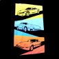 Preview: ROTARY13B1 T-SHIRT RX-7 GENERATIONS GELB-BLAU-ROT detail