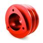 Preview: ROTARY13B1 ALUMINIUM DOUBLE ALTERNATOR PULLEY RED