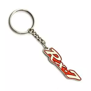 ROTARY13B1 KEYCHAIN RX-7 FB LOGO RED