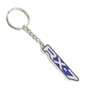 ROTARY13B1 KEYCHAIN RX-7 FC-FD LOGO BLUE