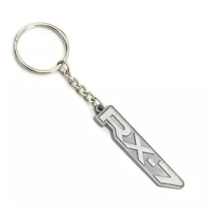 ROTARY13B1 KEYCHAIN RX-7 FC-FD LOGO PEWTER