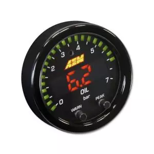 AEM X-Series Benzin- Öldruck 0-7 Bar 100 PSI Rundinstrument 52mm