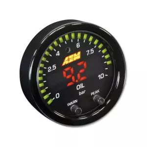 AEM X-Series Oil Pressure Gauge 52mm 0~150psi / 0~10bar