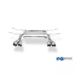 FOX EDELSTAHL MX5 ND Endschalldämpfer Quer Ausgang 4x76 TYP25