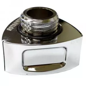 ROTARY13B1 ALUMINIUM ROTOR OIL CAP CHROME BLACK 72mm