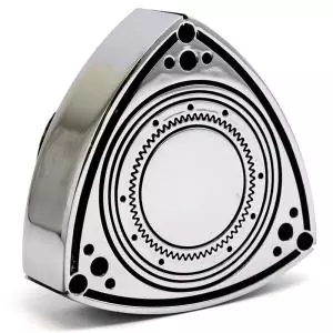 ROTARY13B1 ALUMINIUM ROTOR OIL CAP CHROME BLACK 55mm