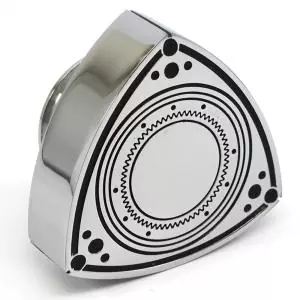 ROTARY13B1 ALUMINIUM ROTOR OIL CAP CHROME BLACK 55mm