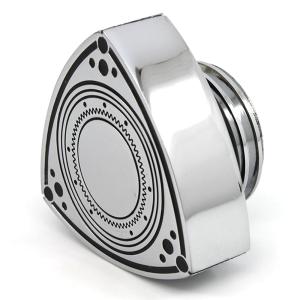 ROTARY13B1 ALUMINIUM ROTOR OIL CAP CHROME BLACK 55mm