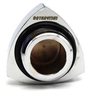 ROTARY13B1 ALUMINIUM ROTOR OIL CAP CHROME BLACK 55mm