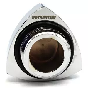 ROTARY13B1 ALUMINIUM ROTOR OIL CAP CHROME BLACK 55mm
