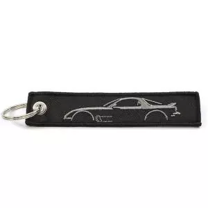 ROTARY13B1 FABRIC KEYCHAIN RX-7 FD