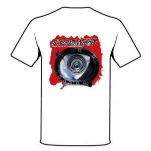 WANKELSHOP T-SHIRT HOUSING WEISS hinten