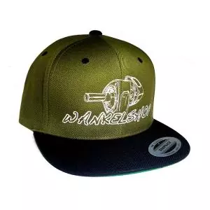 WANKELSHOP CAP SNAPBACK OLIVE SCHWARZ