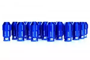 SIX-Performance Racing Radmuttern Set Blau Anti Theft