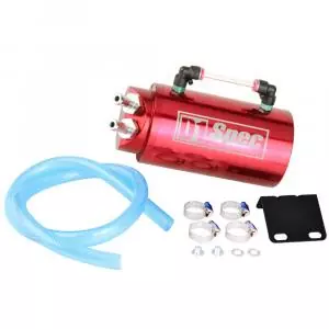 D1 SPEC Oil Catch Tank Round Red Anodized