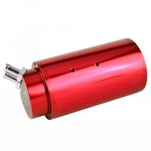 D1 SPEC Oil Catch Tank Round Red Anodized