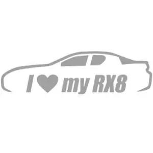 RE DECALS I Love My RX8