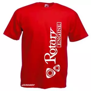 WANKELSHOP ROTARY ENGINE T-Shirt Red