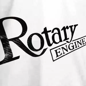 WANKELSHOP ROTARY ENGINE T-Shirt Weiß Carbon detail