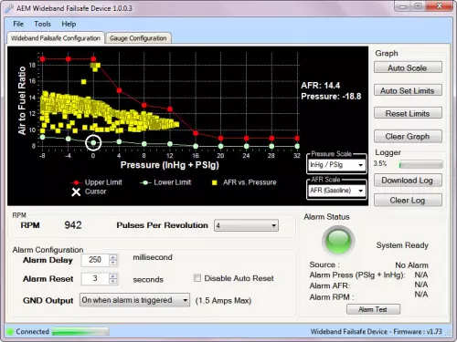 AEM Wideband Lambda Failsafe AFR Gauge 52mm Controller