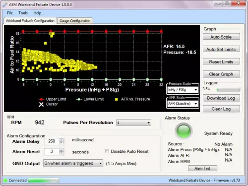 AEM Wideband Lambda Failsafe AFR Gauge 52mm Controller