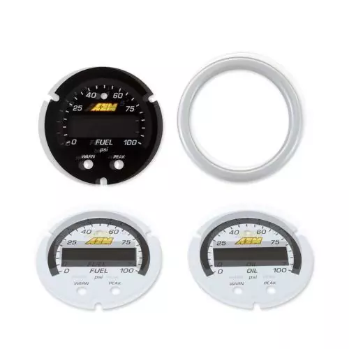 AEM X-Series Fuel- Oil Pressure 0-7 Bar 100 PSI Gauge ACC Kit