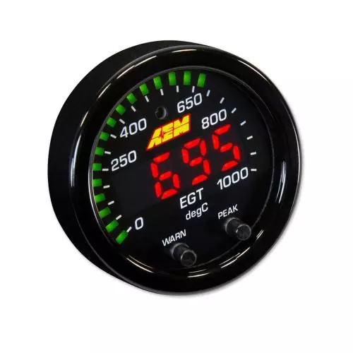 AEM X-Series EGT Gauge 52mm 0~1800F / 0~1000C