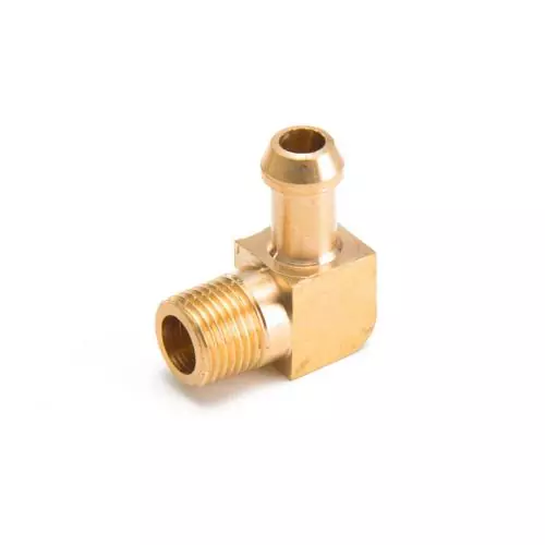 BRASS 90 DEGREE MALE PRESSURE NIPPLE 1/8 NPT