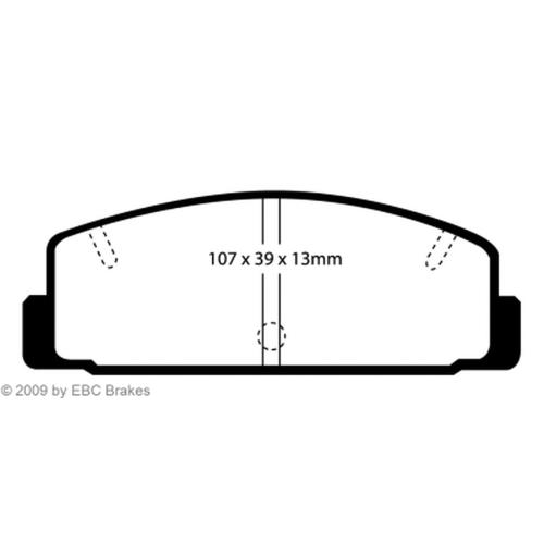 EBC117125 Bluestuff NDX Rennbremsbeläge Hinten RX-7 FD