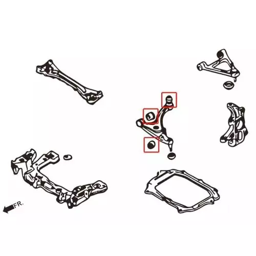 HARDRACE FRONT LOWER ARM BUSH KIT MAZDA RX-8 draw