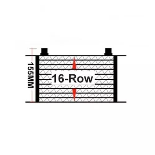 UNIVERSAL 16 ROWS OIL COOLER DASH 10 FRONT