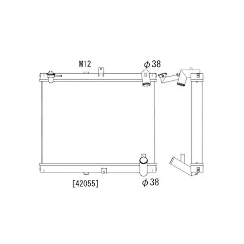 KOYO RX7 FC 89-92 13B-T 1.3 Koyo Alu Radiator 53mm N-FLO