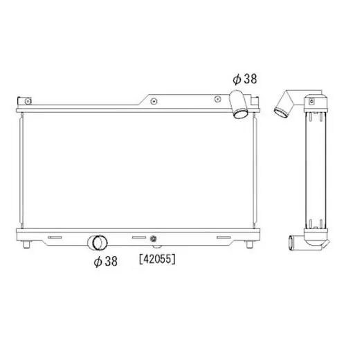 KOYO RX7 FD 93-97 13B-T 1.3 ALU WASSERKÜHLER 53mm R-Core