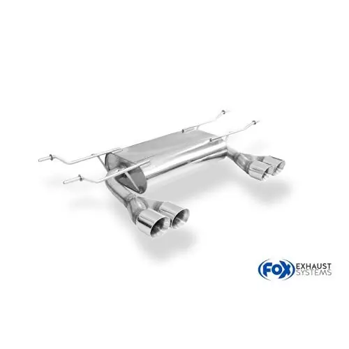FOX EDELSTAHL MX5 ND Endschalldämpfer Quer Ausgang 4x76 TYP25