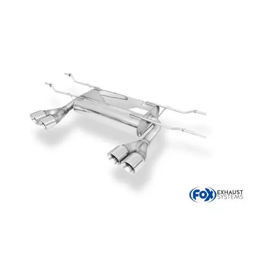 FOX EDELSTAHL MX5 ND Endschalldämpfer Quer Ausgang 4x76 TYP25