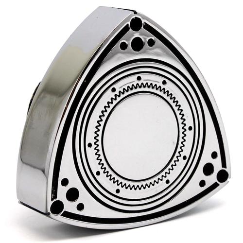 ROTARY13B1 ALUMINIUM ROTOR OIL CAP CHROME BLACK 55mm