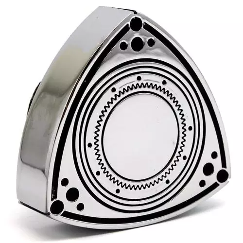 ROTARY13B1 ALUMINIUM ROTOR OIL CAP CHROME BLACK 55mm