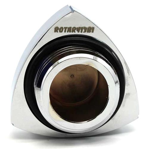 ROTARY13B1 ALUMINIUM ROTOR OIL CAP CHROME BLACK 55mm