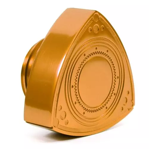 ROTARY13B1 ALUMINIUM ROTOR OIL CAP GOLD ANODIZED 55mm