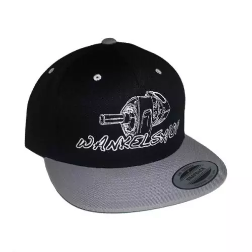 WANKELSHOP CAP SNAPBACK BLACK SILVERGREY