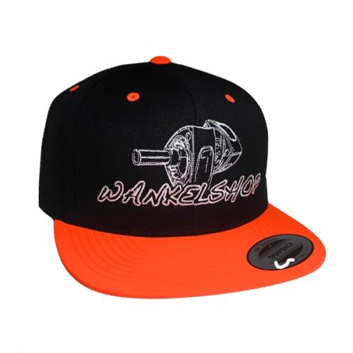 WANKELSHOP CAP SNAPBACK ORANGE BLACK WANKELSHOP CAP SNAPBACK ORANGE BLACK