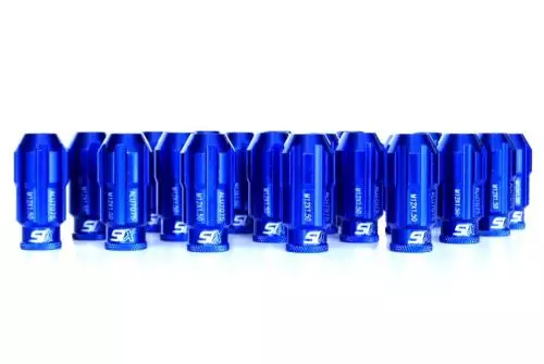 SIX-Performance Racing Lug Nuts Set Blue Anti Theft