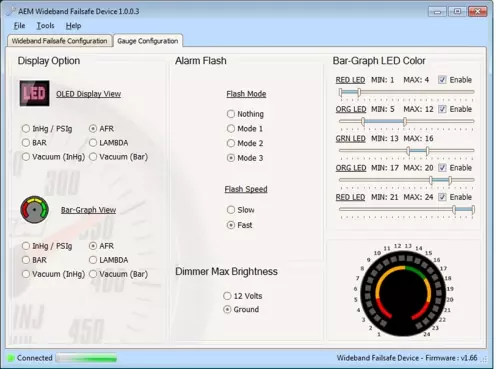 AEM Breitband Lambda Failsafe Anzeige Controller 52mm