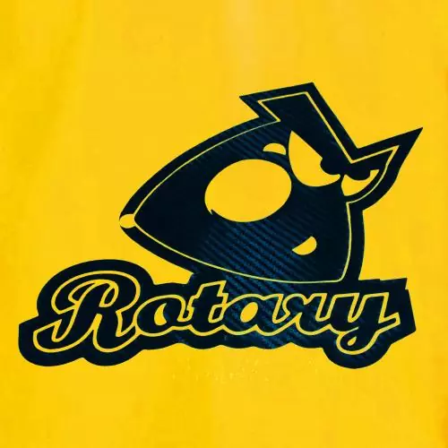 WANKELSHOP ANGRY ROTARY T-Shirt Yellow Carbon detail