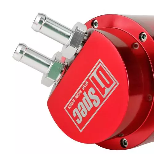 D1 SPEC Oil Catch Tank Round Red Anodized