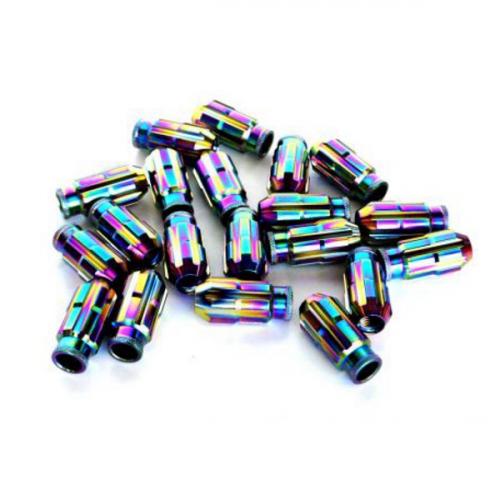 SIX Performance Racing Lug Nuts Set Neo Chrome Anti Theft SIX Performance Racing Lug Nuts Set Neo Chrome Anti Theft