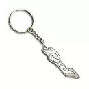 ROTARY13B1 KEYCHAIN RX-7 FB LOGO PEWTER