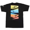 ROTARY13B1 T-SHIRT RX-7 GENERATIONS YELLOW-BLUE-RED rear