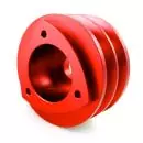 ROTARY13B1 ALUMINIUM DOUBLE ALTERNATOR PULLEY RED