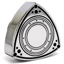 ROTARY13B1 ALUMINIUM ROTOR OIL CAP CHROME BLACK 55mm